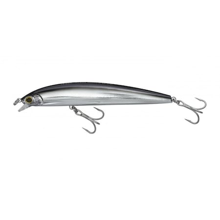 Yo-Zuri Hydro Minnow Lc Long Cast Minnow, Floating, 170Mm 634 Black Silver R1323CSBL